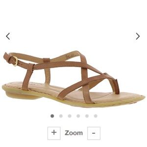 Born Mai Brown Leather Sandals